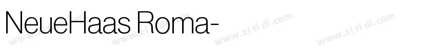 NeueHaas Roma字体转换